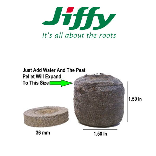 50 Count Root Naturally 36mm Peat Pellets 