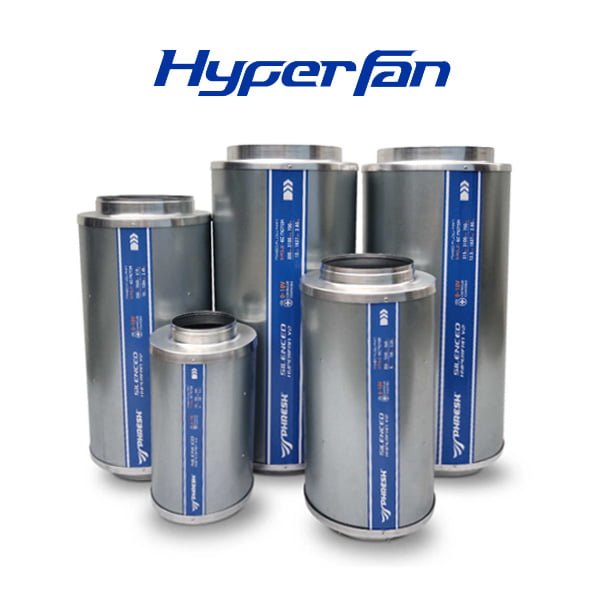 Phresh Hyper Fan V2 6" 8" 10" 12" inch Hydroponic Speed Controller 