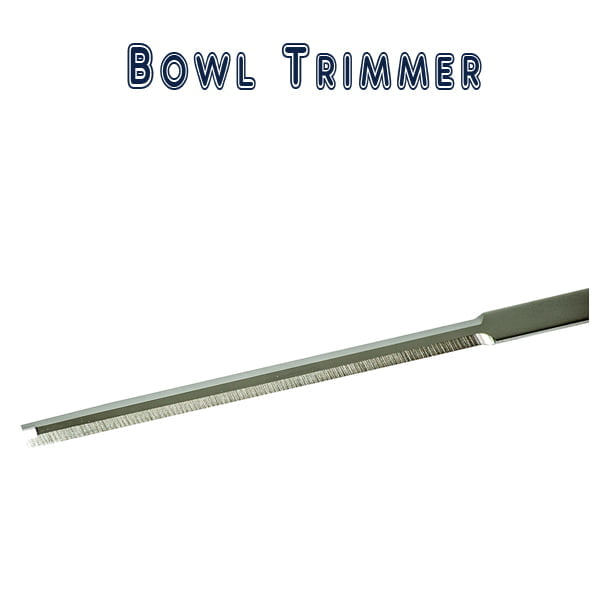 The Clean Cut Bowl Leaf Trimmer 16" M-6000S razor & serrate combo cutting blades 