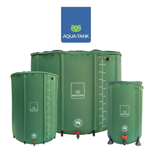 Aqua-Tank 100L Hydro Flexible Water Storage Cannabis Flexi Barrel Nutrient Tank 